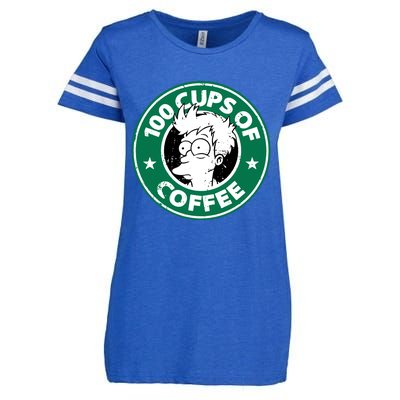 100 Cups Of Coffee Enza Ladies Jersey Football T-Shirt