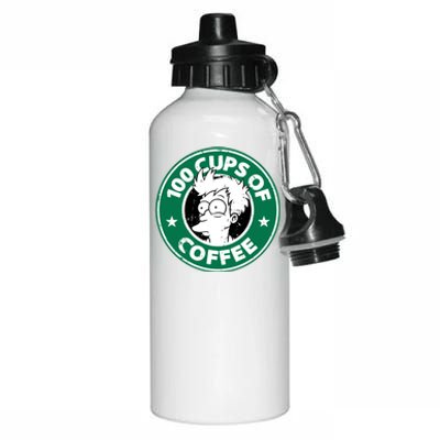 100 Cups Of Coffee Aluminum Water Bottle