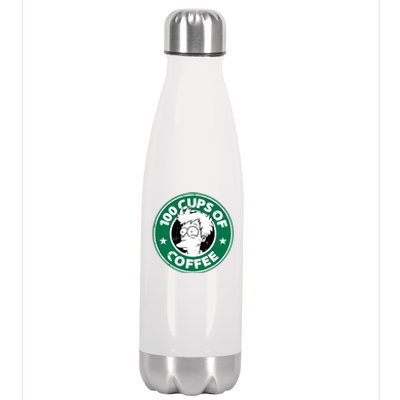 100 Cups Of Coffee Stainless Steel Insulated Water Bottle