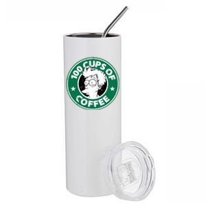 100 Cups Of Coffee Stainless Steel Tumbler