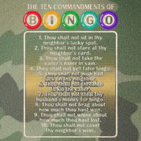 10 Commandments Of Bingo Bingo Player Legacy Tie Dye Trucker Hat