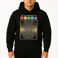 10 Commandments Of Bingo Bingo Player Hoodie