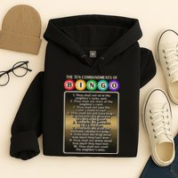 10 Commandments Of Bingo Bingo Player Hoodie