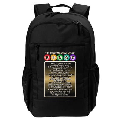 10 Commandments Of Bingo Bingo Player Backpack
