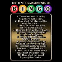 10 Commandments Of Bingo Bingo Player 16 in Basic Backpack