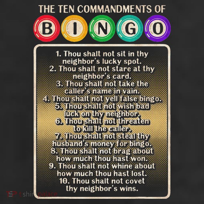 10 Commandments Of Bingo Bingo Player Trucker Hat