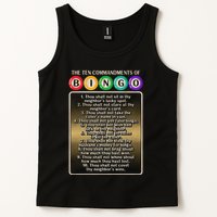 10 Commandments Of Bingo Bingo Player Tank Top