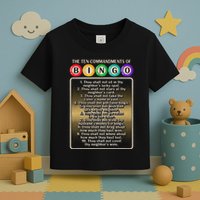 10 Commandments Of Bingo Bingo Player Toddler T-Shirt