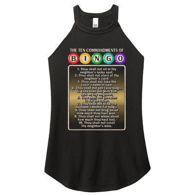 10 Commandments Of Bingo Bingo Player Women's Perfect Tri Rocker Tank
