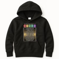 10 Commandments Of Bingo Bingo Player Kids Hoodie