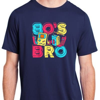 1980s Costume Party Vintage 80s Music Lover 80s Bro Eighties Adult ChromaSoft Performance T-Shirt