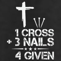 1 Cross Plus 3 Nails Equal 4 Given Christian Faith Cross 7 Panel Mesh Trucker Snapback Hat