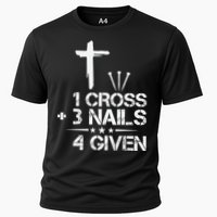 1 Cross Plus 3 Nails Equal 4 Given Christian Faith Cross Performance Shirt