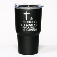 1 Cross Plus 3 Nails Equal 4 Given Christian Faith Cross Tumbler