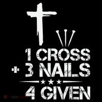 1 Cross Plus 3 Nails Equal 4 Given Christian Faith Cross Cooling Performance Long Sleeve Crew