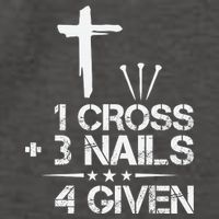 1 Cross Plus 3 Nails Equal 4 Given Christian Faith Cross Vector Backpack