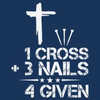 1 Cross Plus 3 Nails Equal 4 Given Christian Faith Cross Infant Baby Jersey Bodysuit