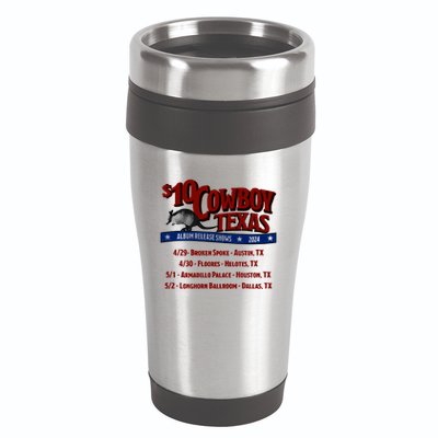 $10 Cowboy Release Charley Crockett 16oz Travel Tumbler