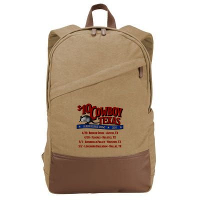 $10 Cowboy Release Charley Crockett Cotton Canvas Backpack