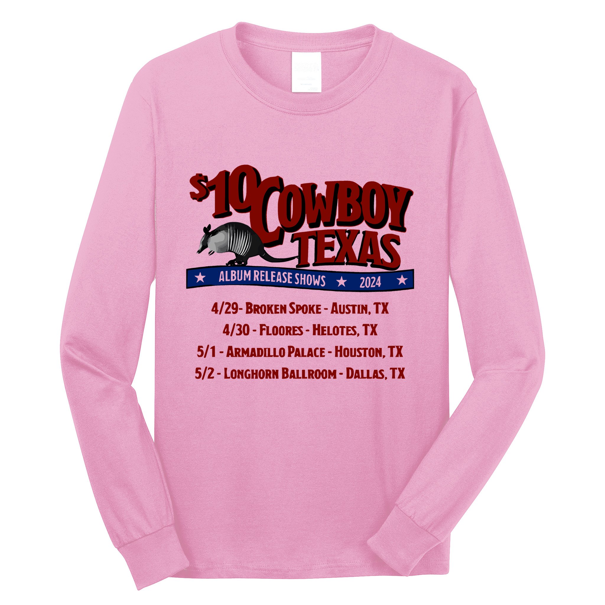 $10 Cowboy Release Charley Crockett Long Sleeve Shirt