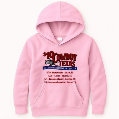 $10 Cowboy Release Charley Crockett Kids Hoodie