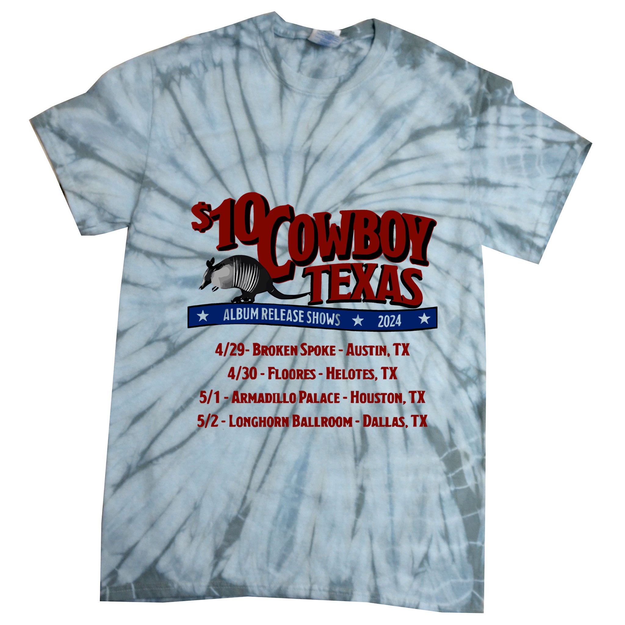 $10 Cowboy Release Charley Crockett Tie-Dye T-Shirt