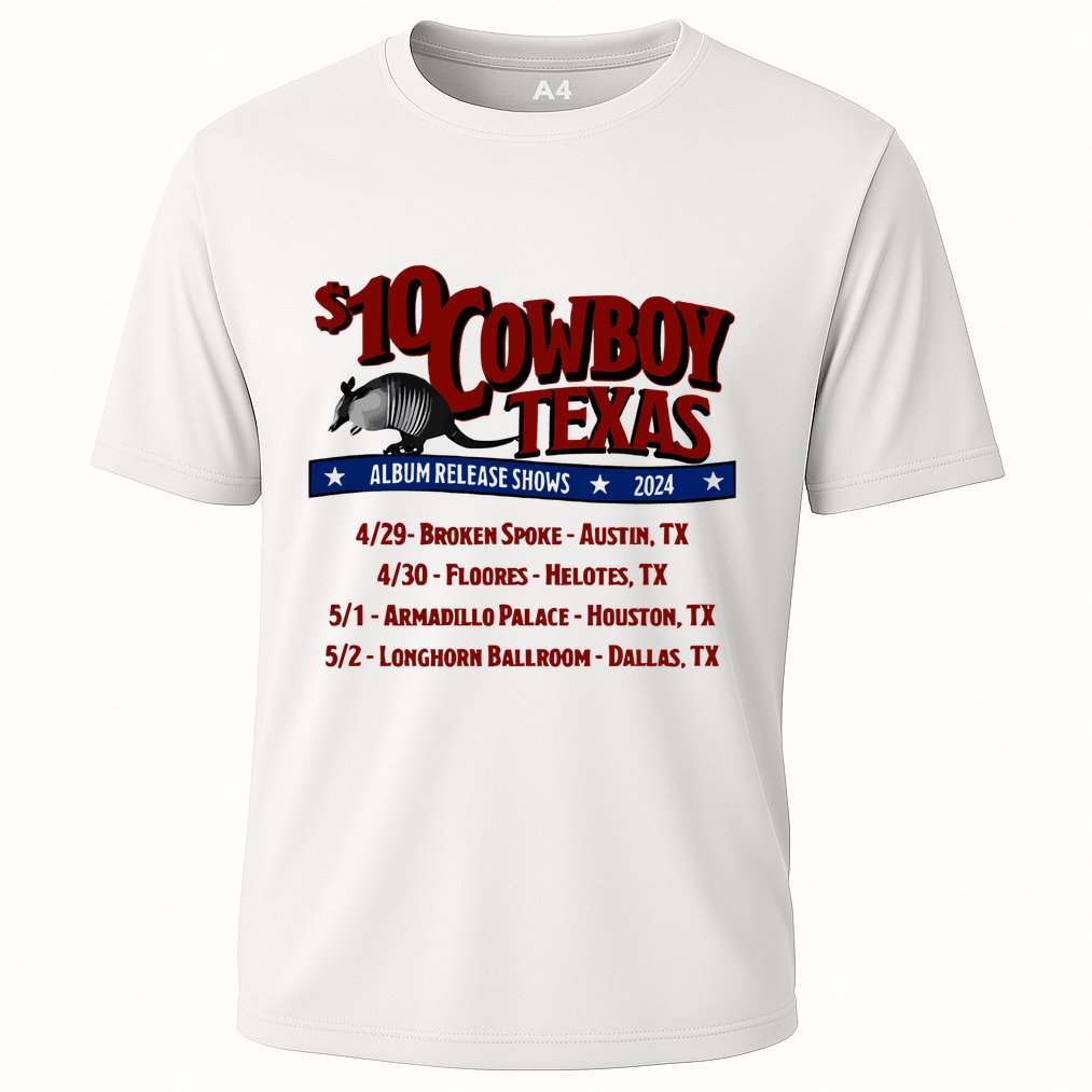 $10 Cowboy Release Charley Crockett Cooling Performance Crew T-Shirt