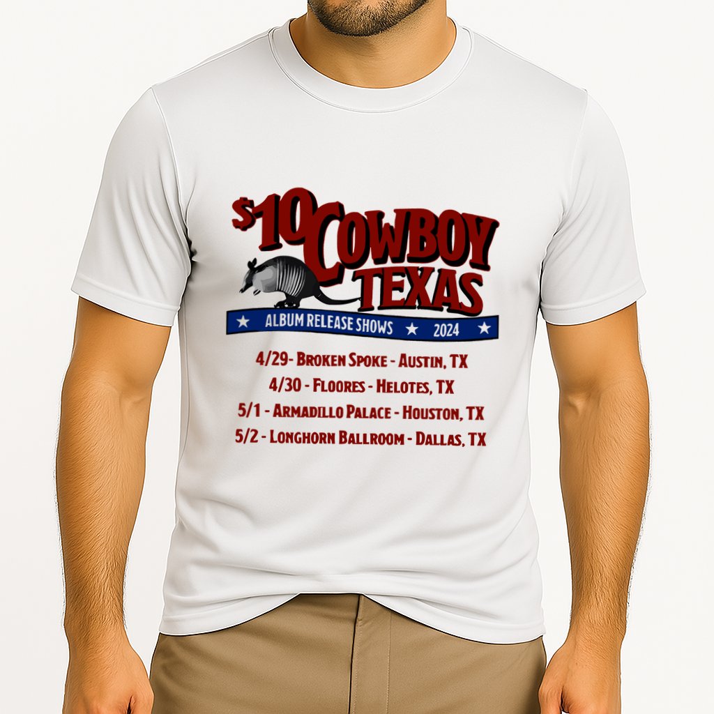 $10 Cowboy Release Charley Crockett Cooling Performance Crew T-Shirt