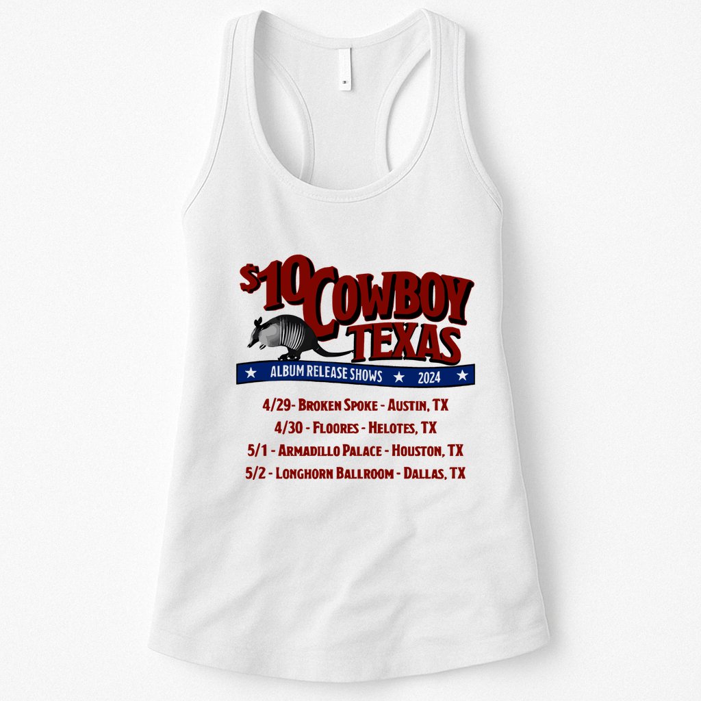$10 Cowboy Release Charley Crockett Womens Tank Top