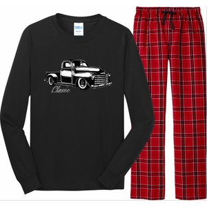 1950s Classic Truck Design Long Sleeve Pajama Set