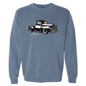 1950s Classic Truck Design Garment-Dyed Sweatshirt