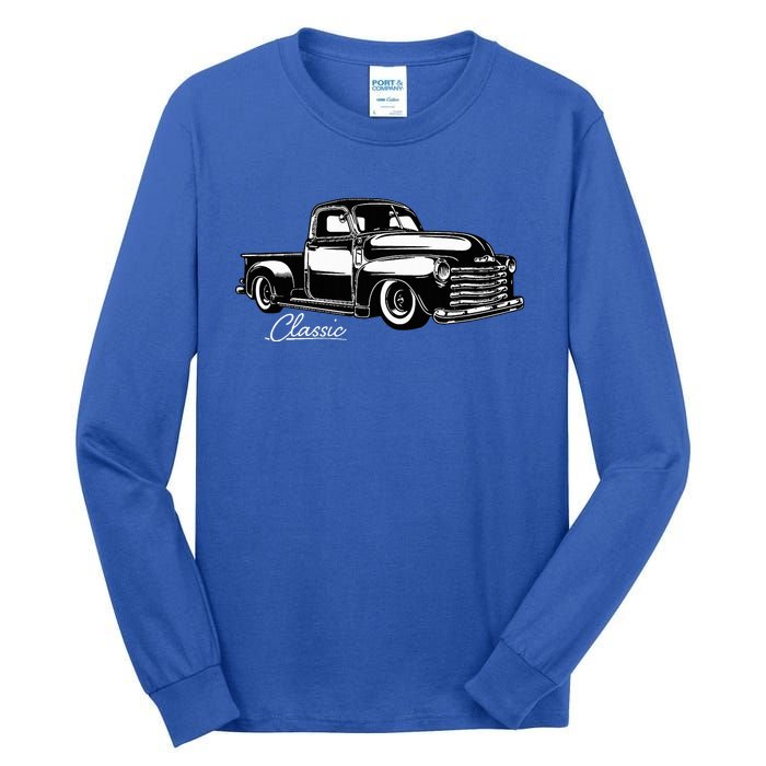 1950s Classic Truck Design Tall Long Sleeve T-Shirt