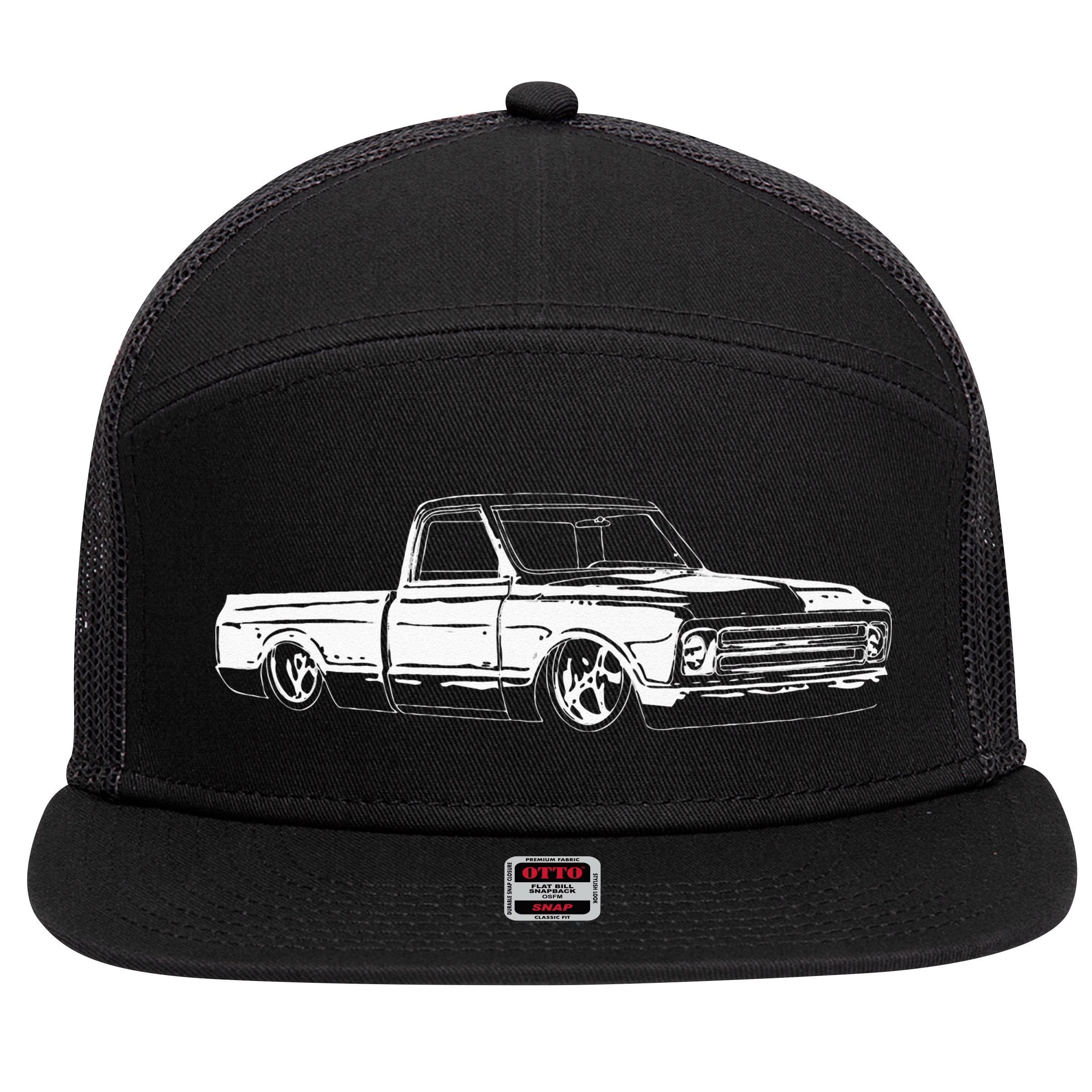 1967 C10 Truck C10 Truck Custom 10  7 Panel Mesh Trucker Snapback Hat