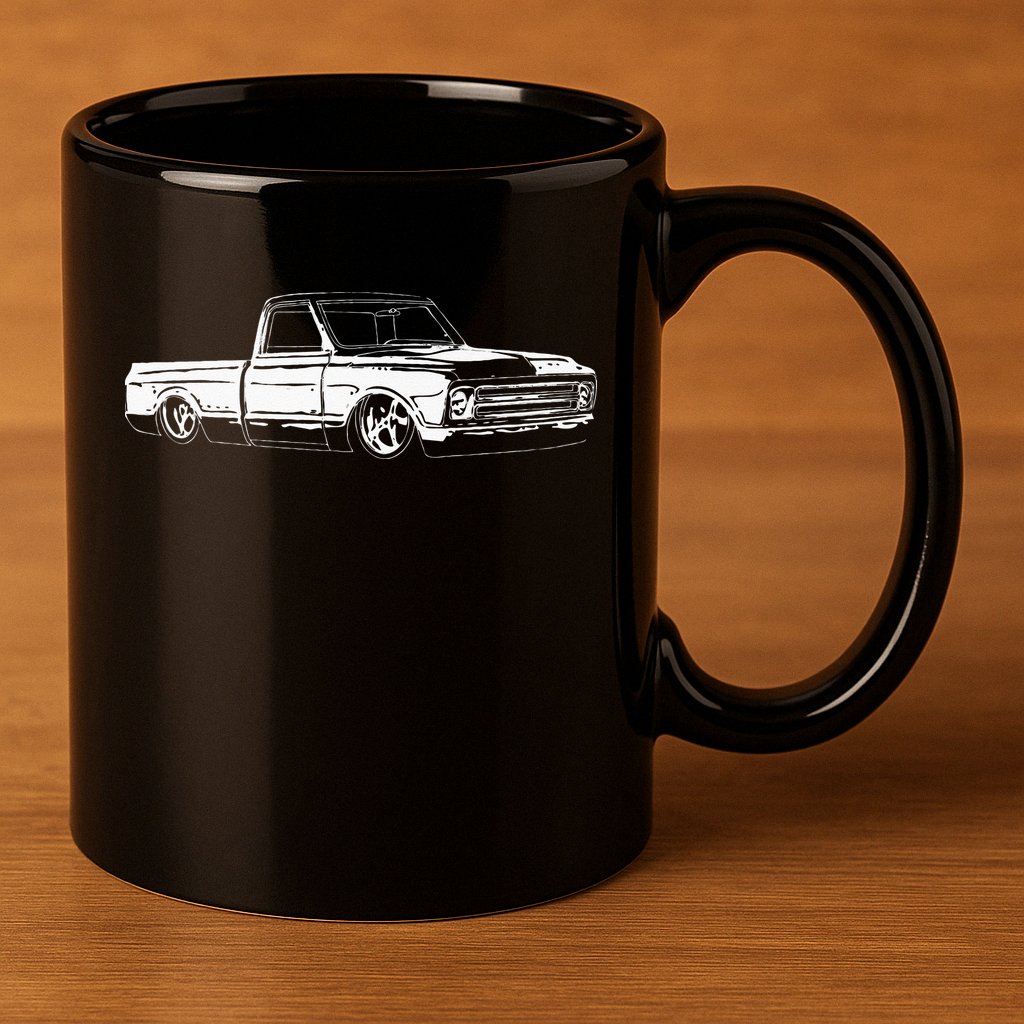 1967 C10 Truck C10 Truck Custom 10  11oz C Handle Ceramic Mug
