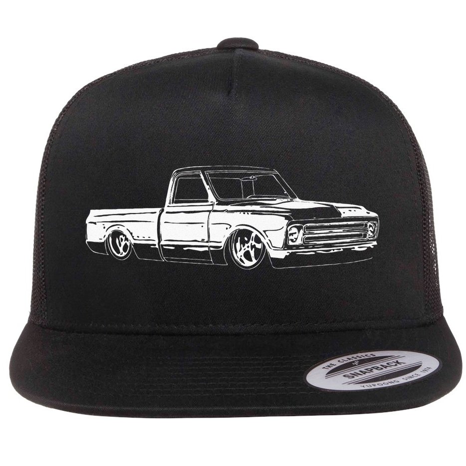 1967 C10 Truck C10 Truck Custom 10  Flat Bill Trucker Hat