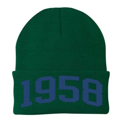 1958 Classic Vintage Grey, 65th Birthday Present Gifts Knit Cap Winter Beanie