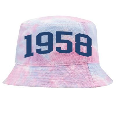 1958 Classic Vintage Grey, 65th Birthday Present Gifts Tie-Dyed Bucket Hat