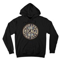 1893 Chicago WorldS Fair Vintage Design Hoodie