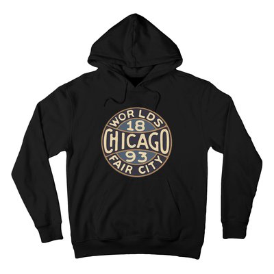 1893 Chicago WorldS Fair Vintage Design Hoodie