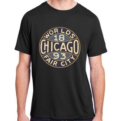 1893 Chicago WorldS Fair Vintage Design Adult ChromaSoft Performance T-Shirt