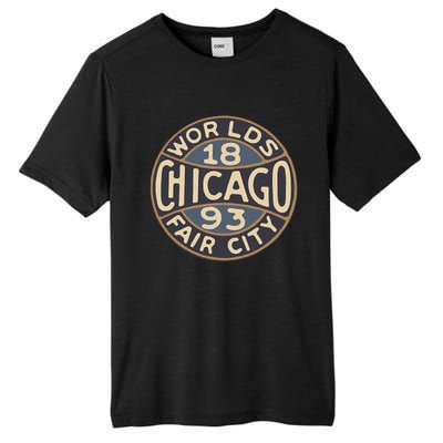 1893 Chicago WorldS Fair Vintage Design Tall Fusion ChromaSoft Performance T-Shirt