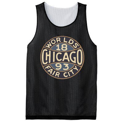 1893 Chicago WorldS Fair Vintage Design Mesh Reversible Basketball Jersey Tank