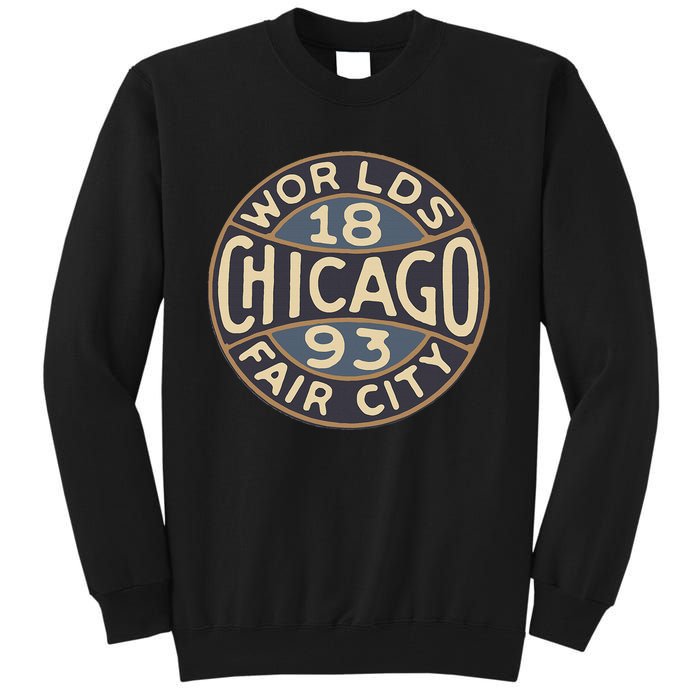 1893 Chicago WorldS Fair Vintage Design Tall Sweatshirt