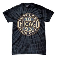 1893 Chicago WorldS Fair Vintage Design Tie-Dye T-Shirt