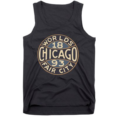 1893 Chicago WorldS Fair Vintage Design Tank Top