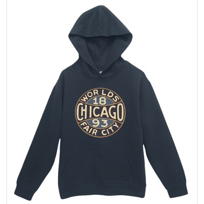 1893 Chicago WorldS Fair Vintage Design Urban Pullover Hoodie