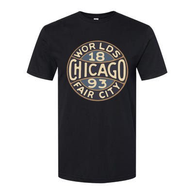 1893 Chicago WorldS Fair Vintage Design Softstyle CVC T-Shirt