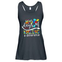 100 Days 100th Day Of School Teacher Autism Awareness Gift Ladies Essential Flowy Tank