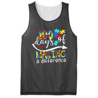 100 Days 100th Day Of School Teacher Autism Awareness Gift Mesh Reversible Basketball Jersey Tank