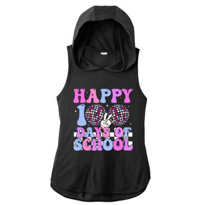 100 Days 100th Day Of School For Teacher Ladies PosiCharge Tri-Blend Wicking Draft Hoodie Tank